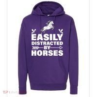 Easily Distracted By Horses Hoodie thumb 0