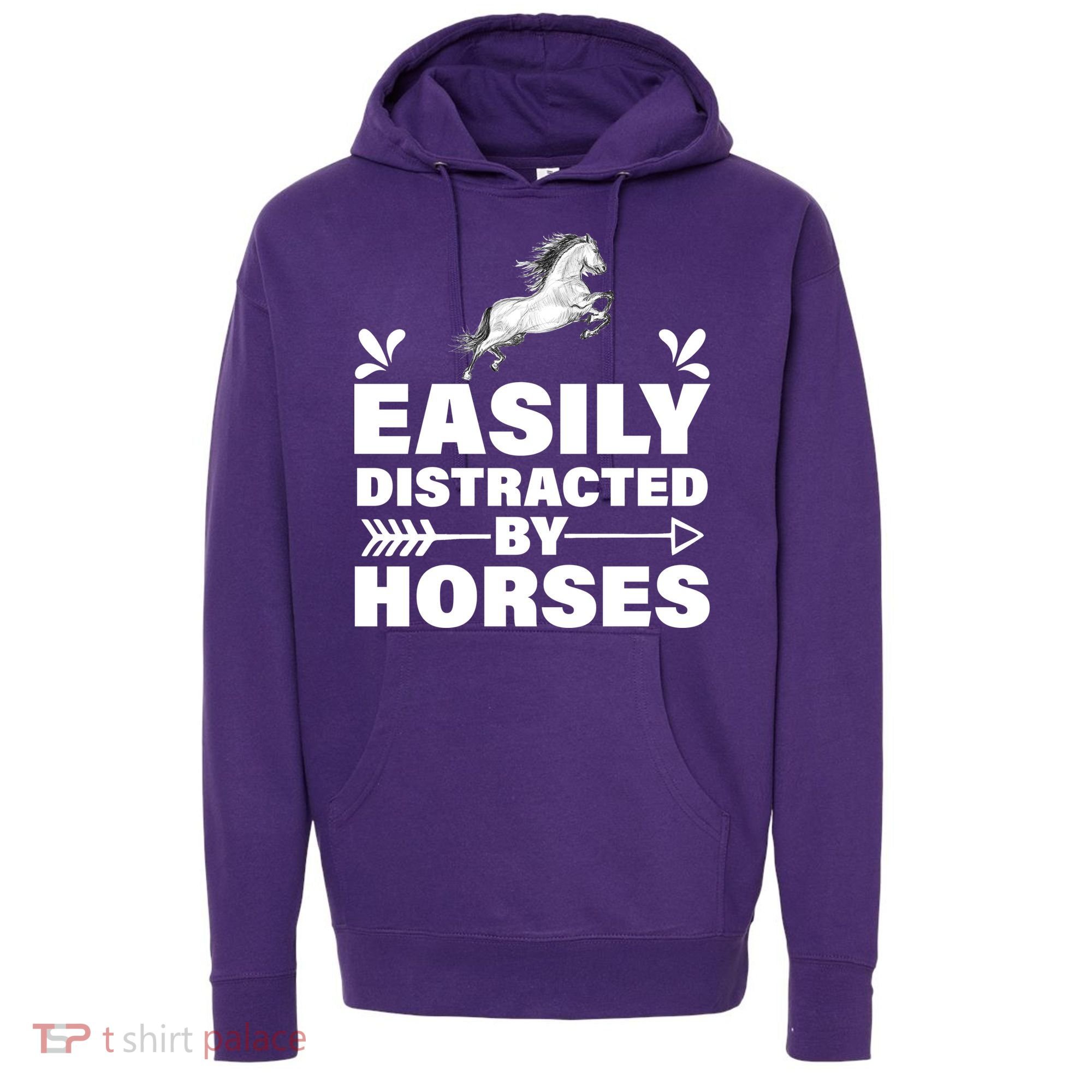 Easily Distracted By Horses Hoodie