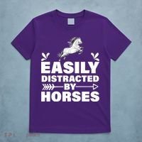 Easily Distracted By Horses T-Shirt thumb 5