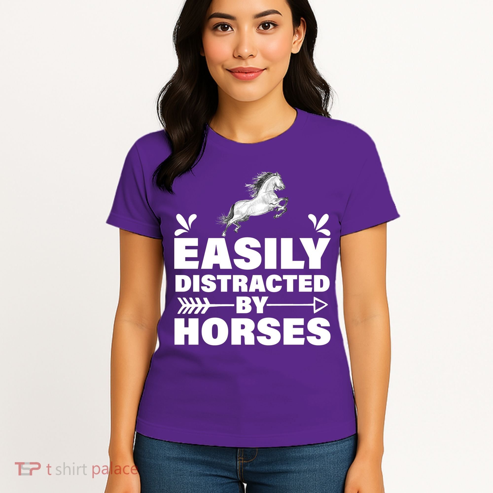Easily Distracted By Horses Women's T-Shirt