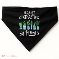 Easily Distracted By Plants USA-Made Doggie Bandana thumb 0