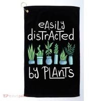 Easily Distracted By Plants Golf Towel thumb 0