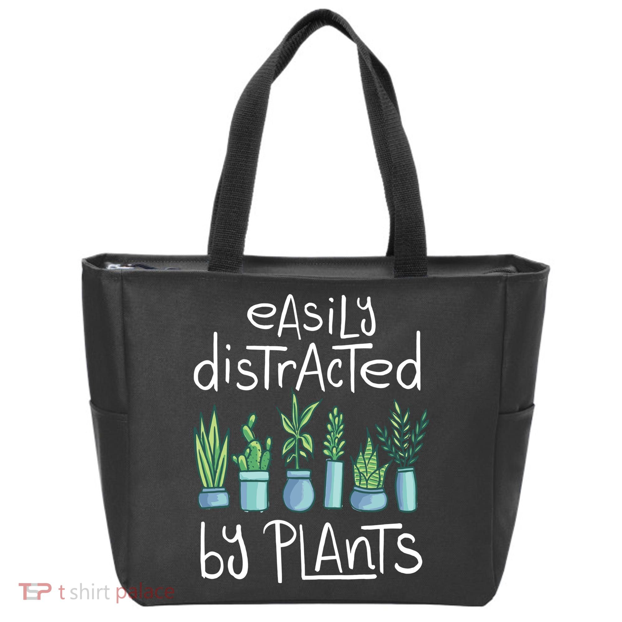 Easily Distracted By Plants Tote Bag