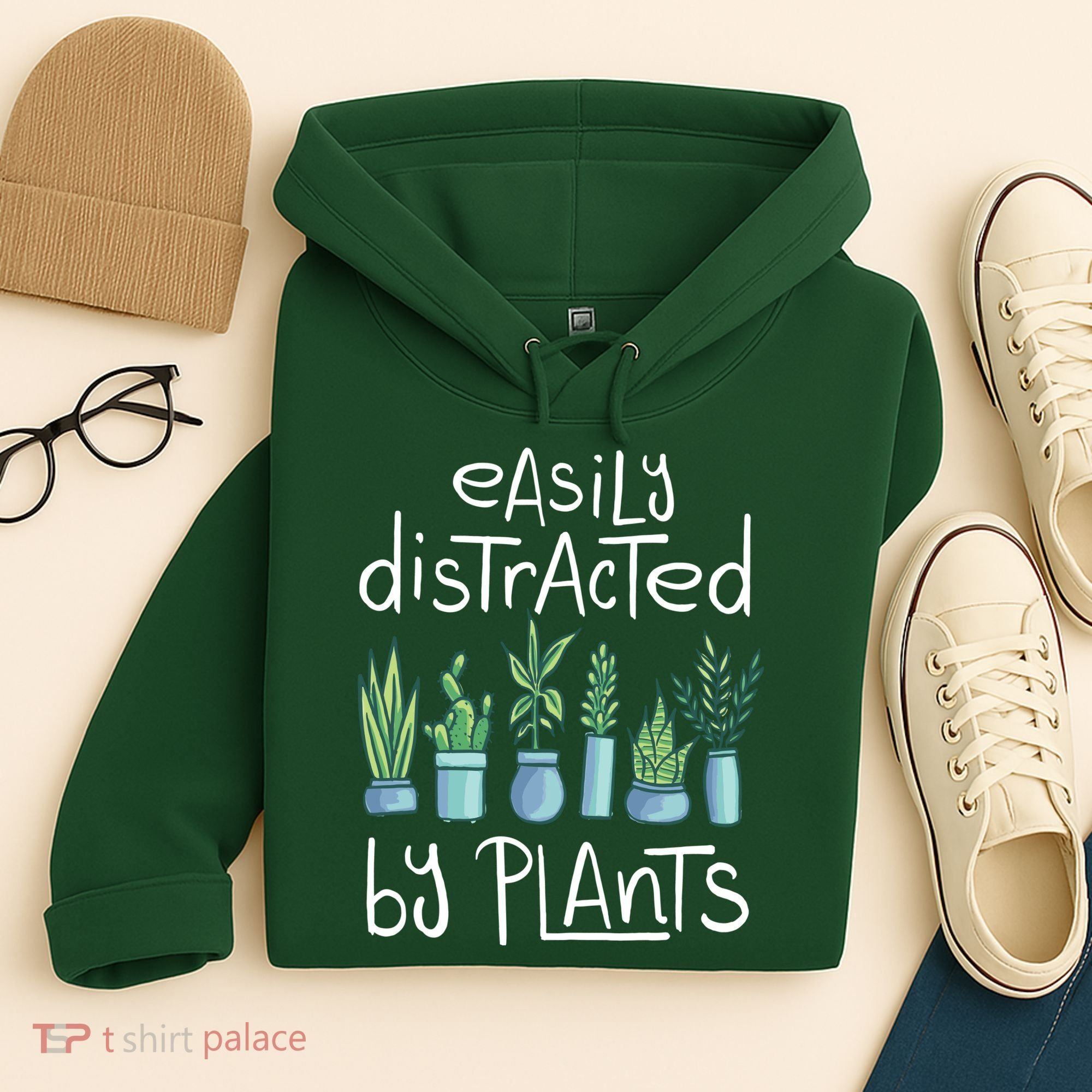 Easily Distracted By Plants Hoodie