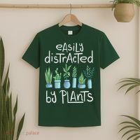 Easily Distracted By Plants T-Shirt thumb 2