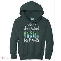 Easily Distracted By Plants Kids Hoodie thumb 0