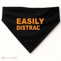 Easily Distrac(ted) Distracted Funny USA-Made Doggie Bandana thumb 0