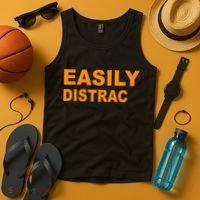 Easily Distrac(ted) Distracted Funny Tank Top thumb 4