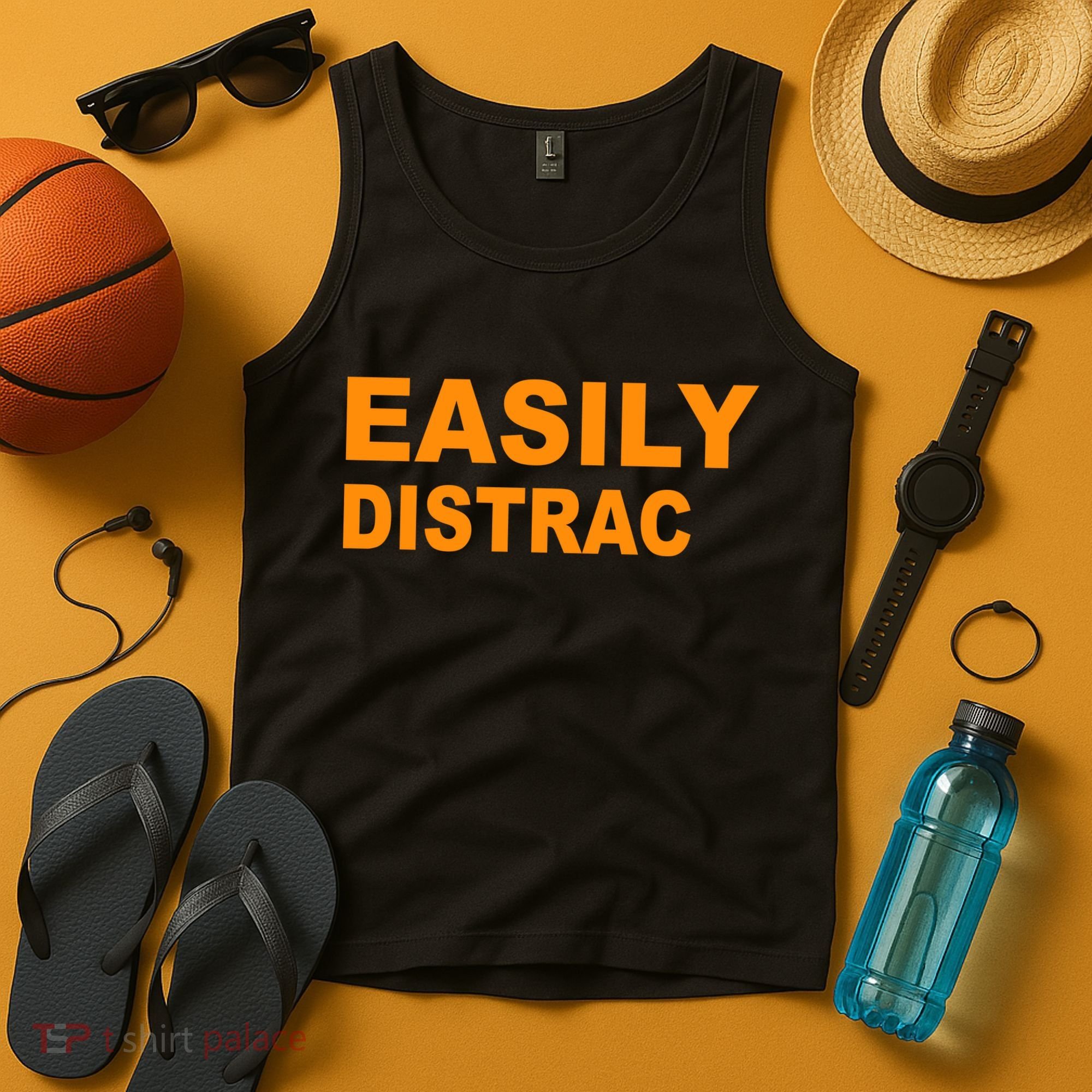 Easily Distrac(ted) Distracted Funny Tank Top