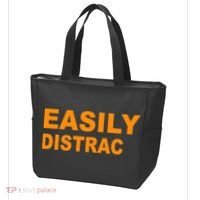 Easily Distrac(ted) Distracted Funny Tote Bag thumb 3