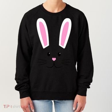 Easter Bunny Big Face Rabbit Women's Sweatshirt