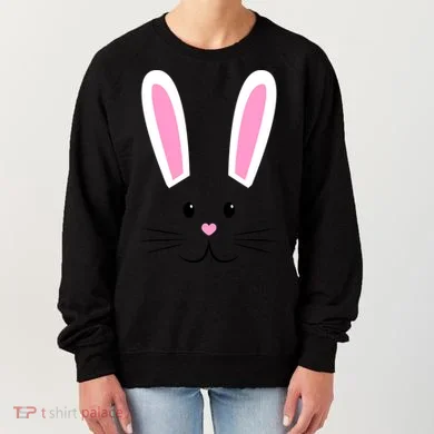 Easter Bunny Big Face Rabbit Women's Sweatshirt
