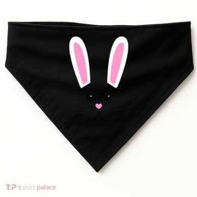 Easter Bunny Big Face Rabbit USA-Made Doggie Bandana