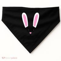 Easter Bunny Big Face Rabbit USA-Made Doggie Bandana thumb 0