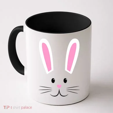 Easter Bunny Big Face Rabbit Coffee Mug