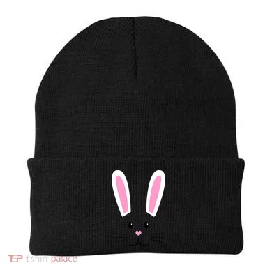 Easter Bunny Big Face Rabbit Beanie