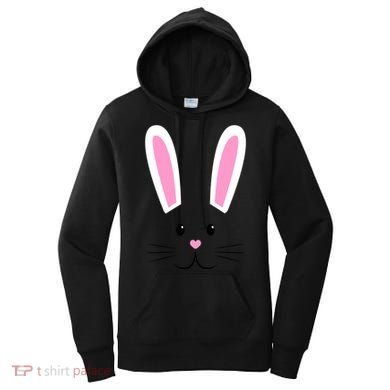 Easter Bunny Big Face Rabbit Women's Hoodie
