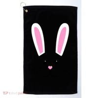 Easter Bunny Big Face Rabbit Golf Towel thumb 0