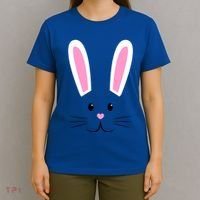 Easter Bunny Big Face Rabbit T-Shirt thumb 4