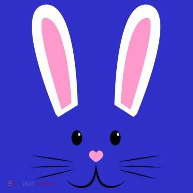 Easter Bunny Big Face Rabbit T-Shirt