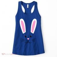 Easter Bunny Big Face Rabbit Women's Tank Top thumb 0