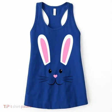Easter Bunny Big Face Rabbit Women's Tank Top