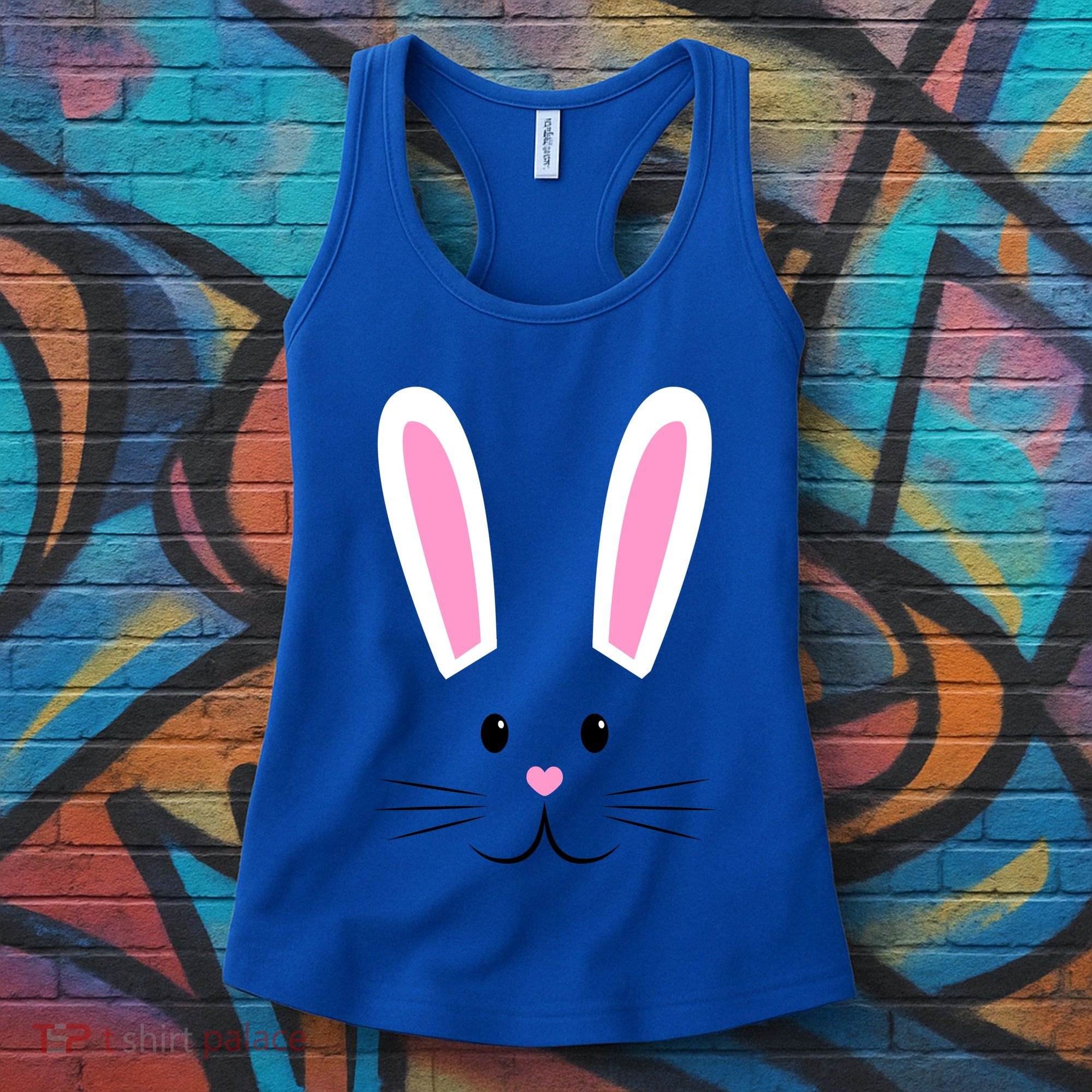 Easter Bunny Big Face Rabbit Women's Tank Top