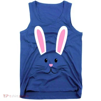 Easter Bunny Big Face Rabbit Tank Top
