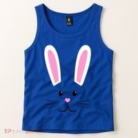 Easter Bunny Big Face Rabbit Tank Top thumb 2