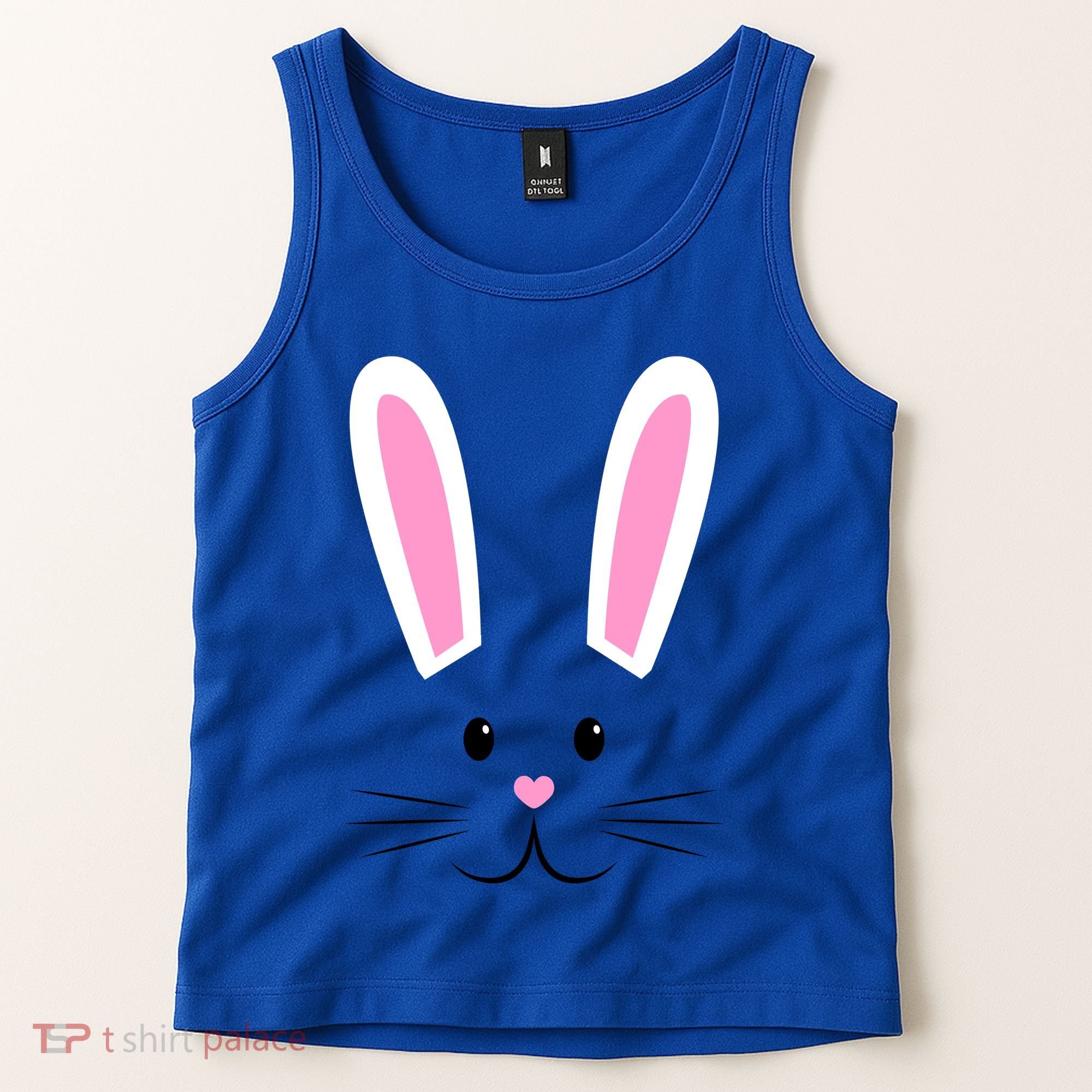 Easter Bunny Big Face Rabbit Tank Top