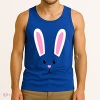 Easter Bunny Big Face Rabbit Tank Top thumb 3