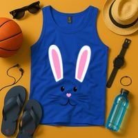 Easter Bunny Big Face Rabbit Tank Top thumb 4
