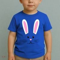Easter Bunny Big Face Rabbit Toddler T-Shirt thumb 2