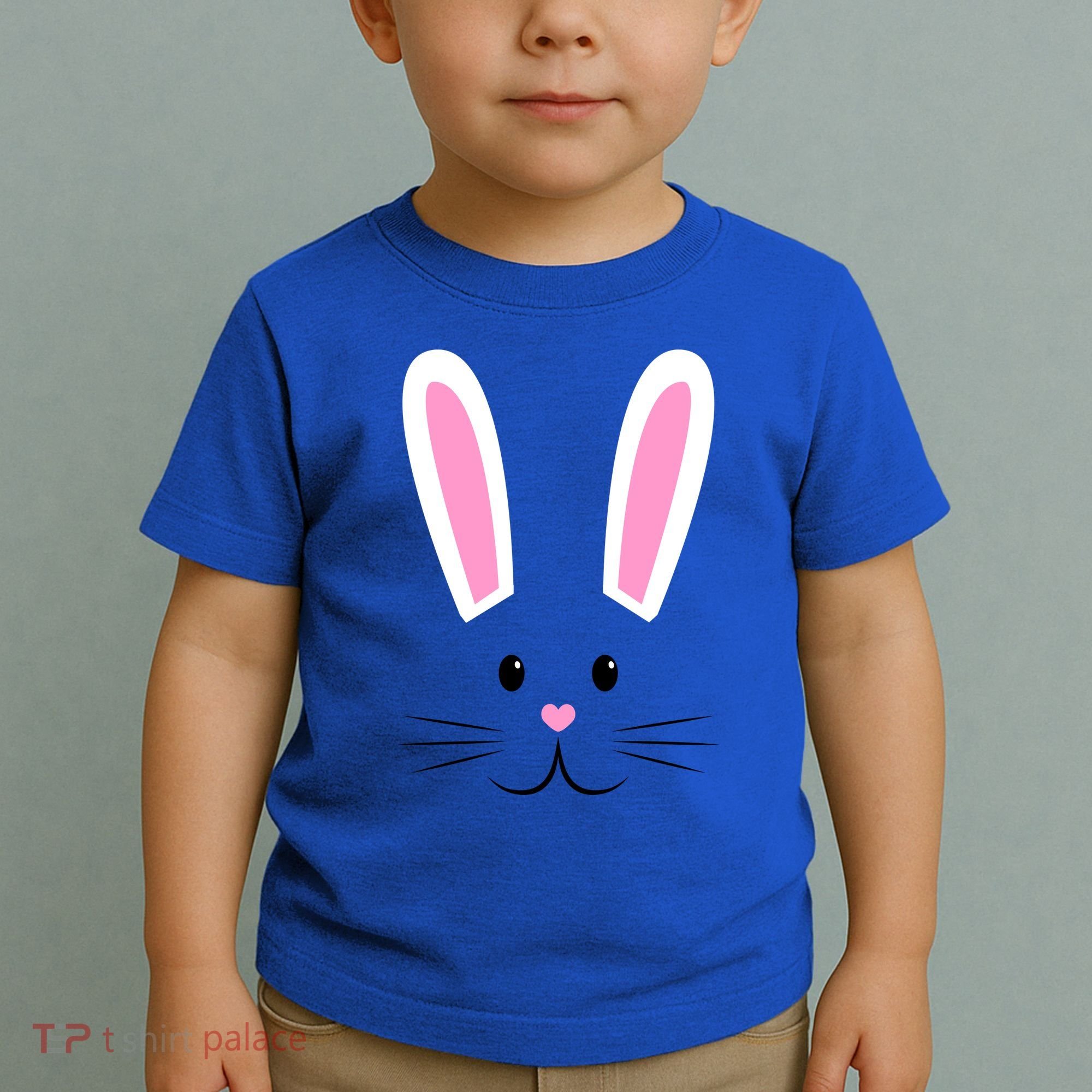 Easter Bunny Big Face Rabbit Toddler T-Shirt