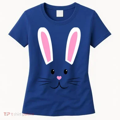 Easter Bunny Big Face Rabbit Women's T-Shirt