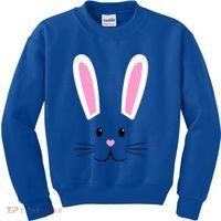 Easter Bunny Big Face Rabbit Kids Sweatshirt thumb 0