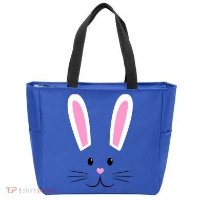 Easter Bunny Big Face Rabbit Tote Bag