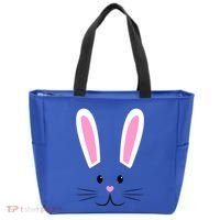 Easter Bunny Big Face Rabbit Tote Bag thumb 0