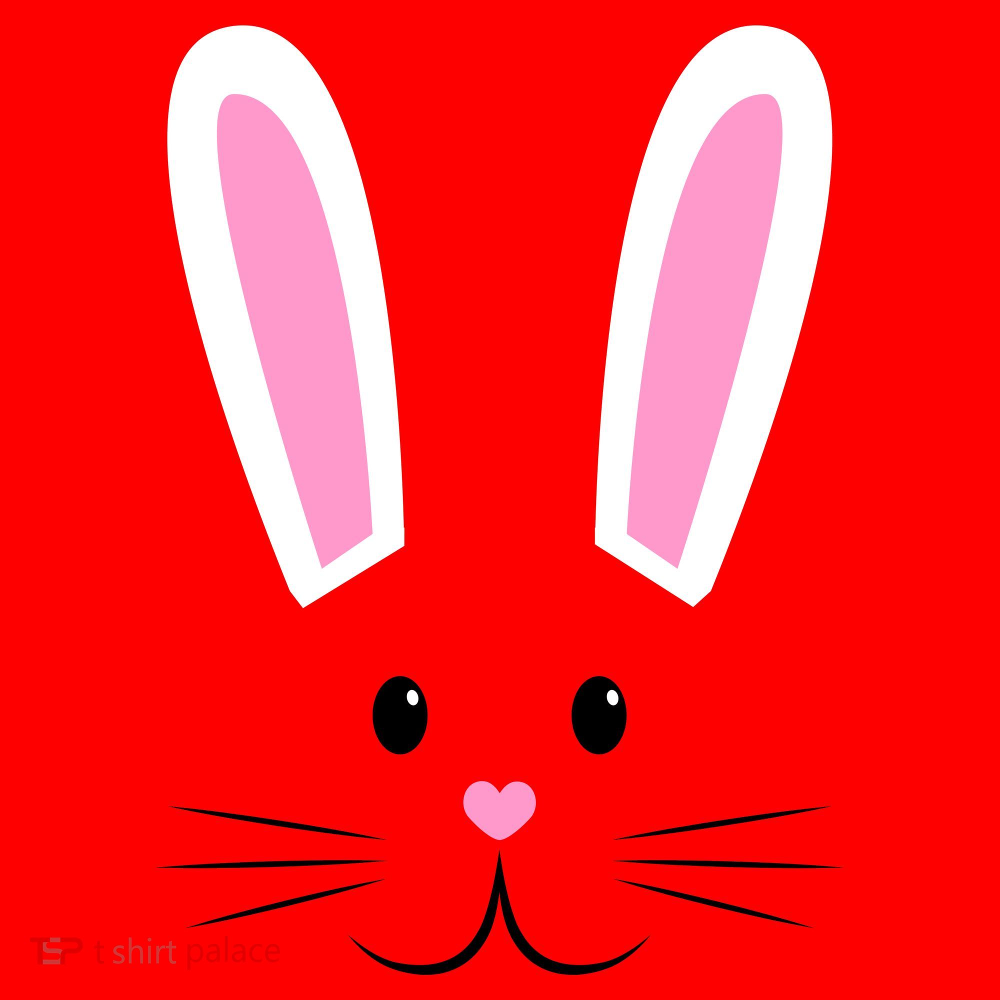 Easter Bunny Big Face Rabbit Santa Hat