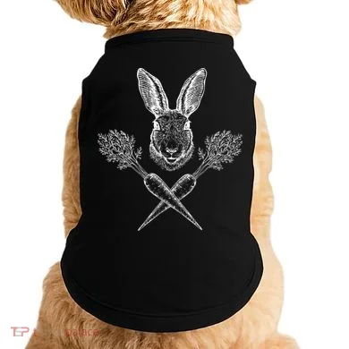 Easter Bunny Carrot Crossbones Doggie Tank