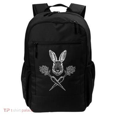 Easter Bunny Carrot Crossbones Backpack