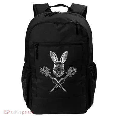 Easter Bunny Carrot Crossbones Backpack