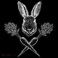 Easter Bunny Carrot Crossbones Backpack thumb 2