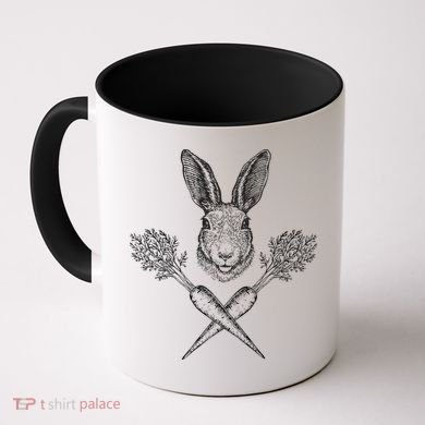 Easter Bunny Carrot Crossbones Coffee Mug