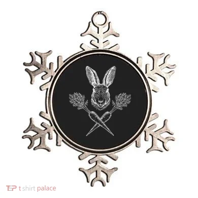 Easter Bunny Carrot Crossbones Ornament