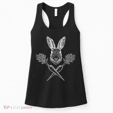 Easter Bunny Carrot Crossbones Women's Tank Top