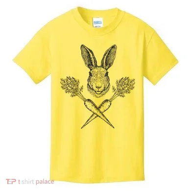 Easter Bunny Carrot Crossbones Kids T-Shirt