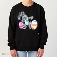 Easter Bunny Dabbing Women's Sweatshirt thumb 0