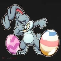 Easter Bunny Dabbing Doggie Tank thumb 4