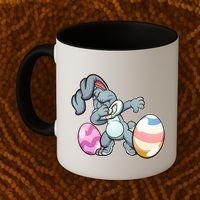 Easter Bunny Dabbing Coffee Mug thumb 2